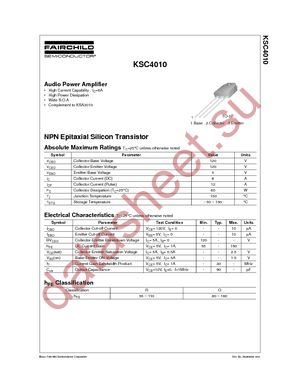 KSC4010OTU datasheet  